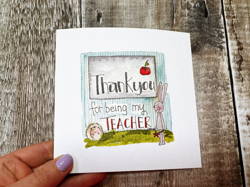 Thank You Teacher Card - Personalised