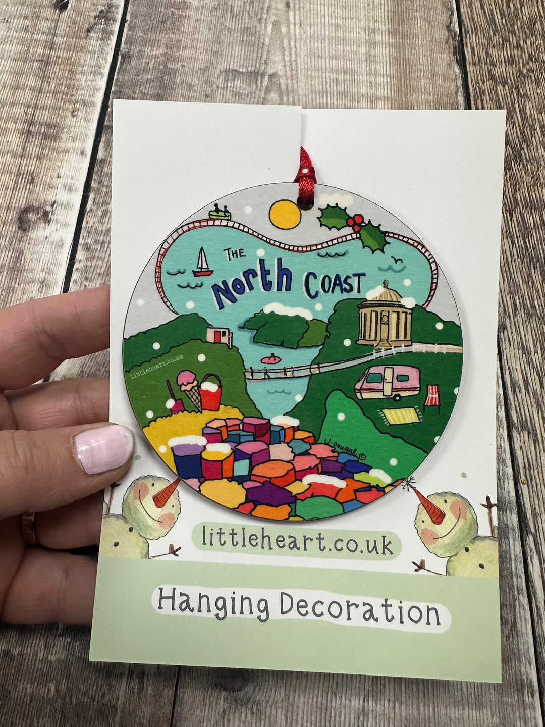 North Coast Christmas Wooden Melamine Decoration