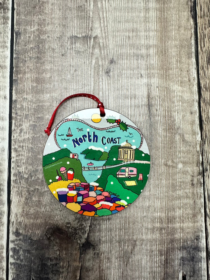 North Coast Christmas Wooden Melamine Decoration