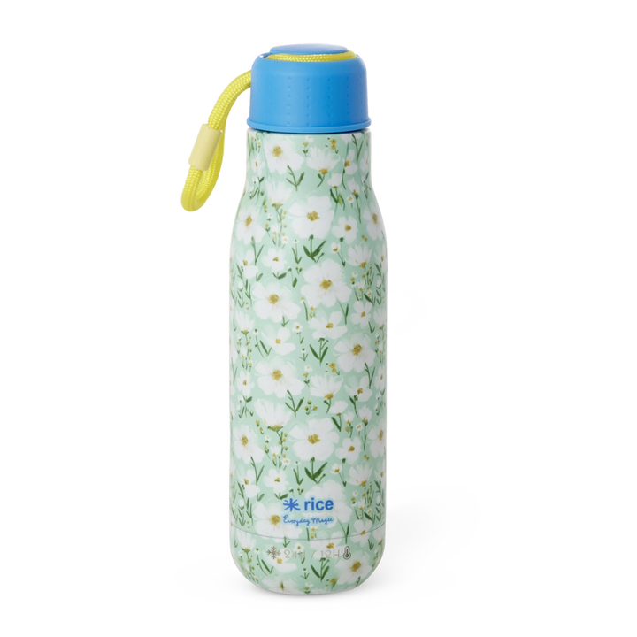 Rice by Rice Stainless Steel Drinking Bottle - Mint - Summer Bloom - Giftbox