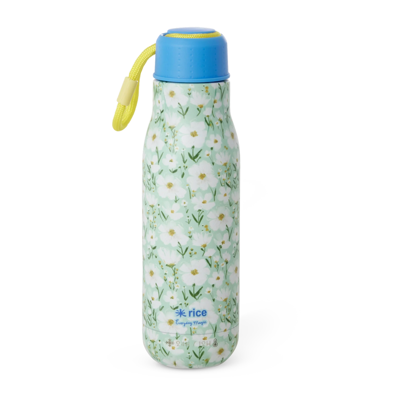 Rice by Rice Stainless Steel Drinking Bottle - Mint - Summer Bloom - Giftbox