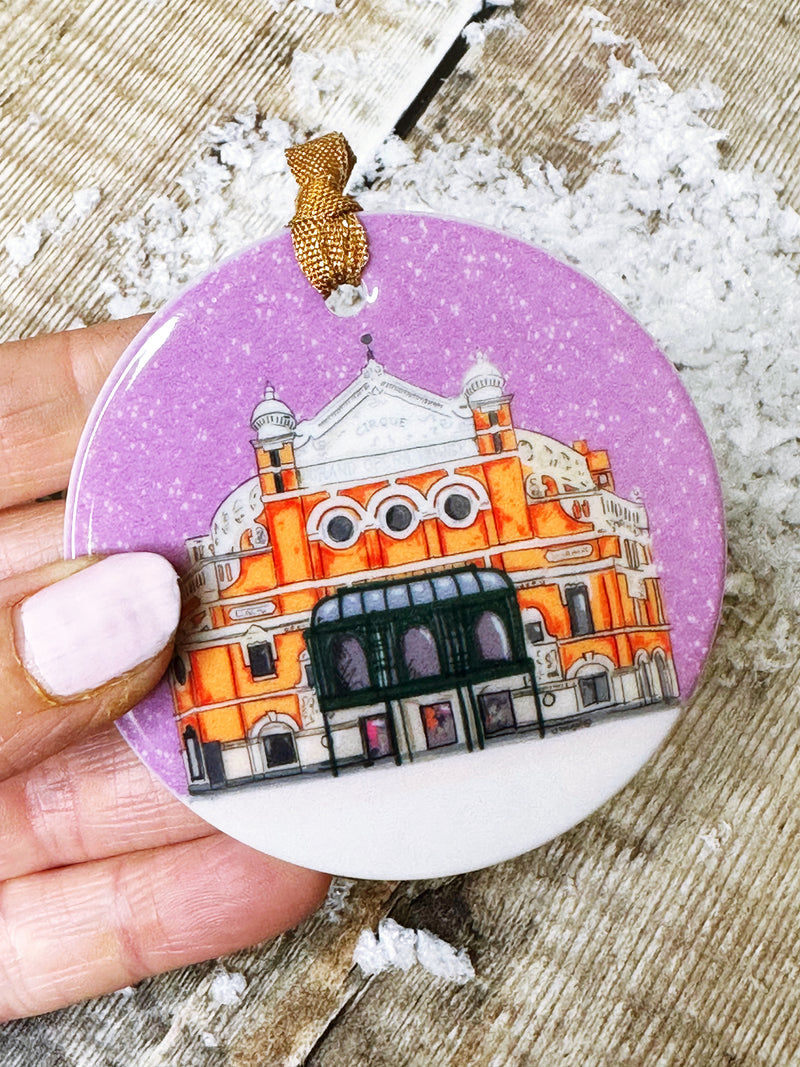Grand Opera House Belfast Christmas Ceramic Decoration