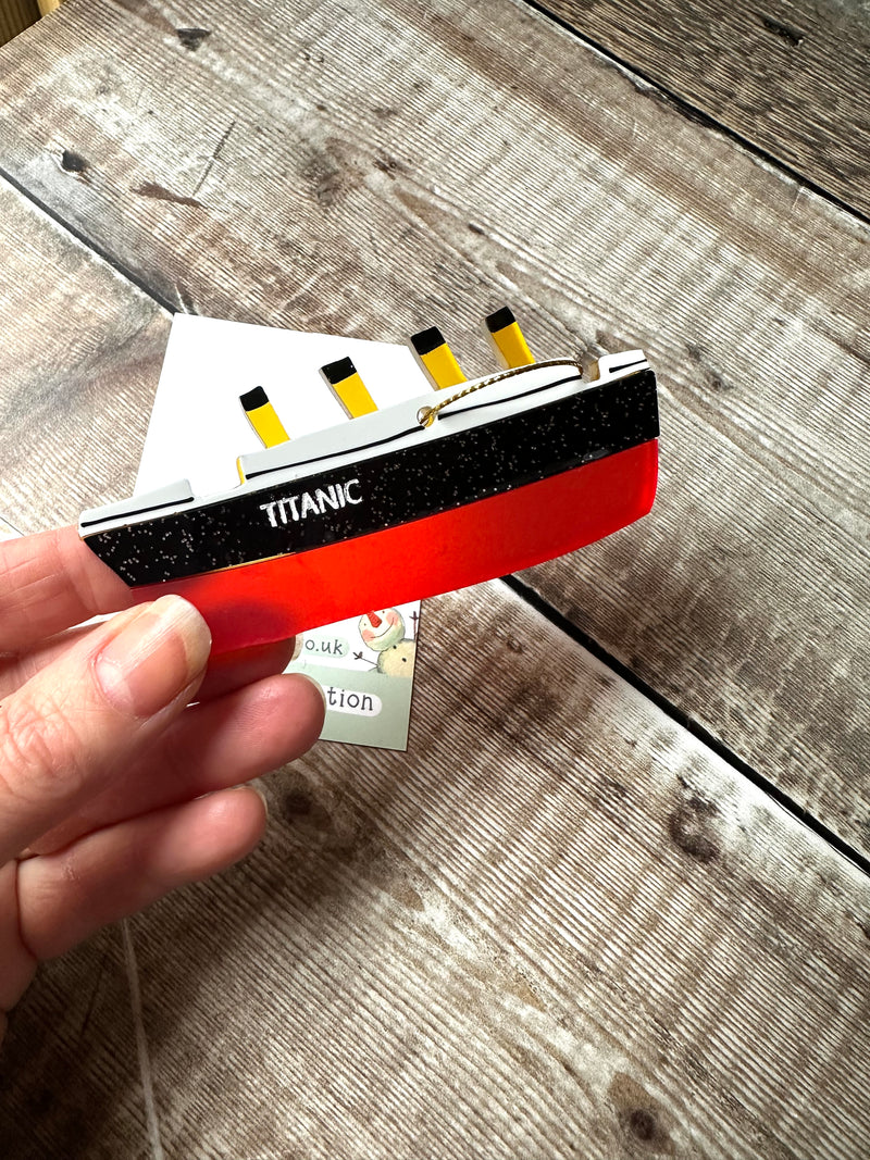Titanic cut out Christmas Decoration