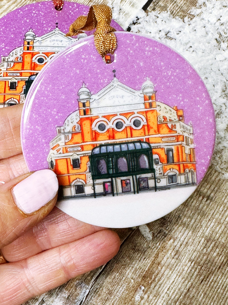 Grand Opera House Belfast Christmas Ceramic Decoration