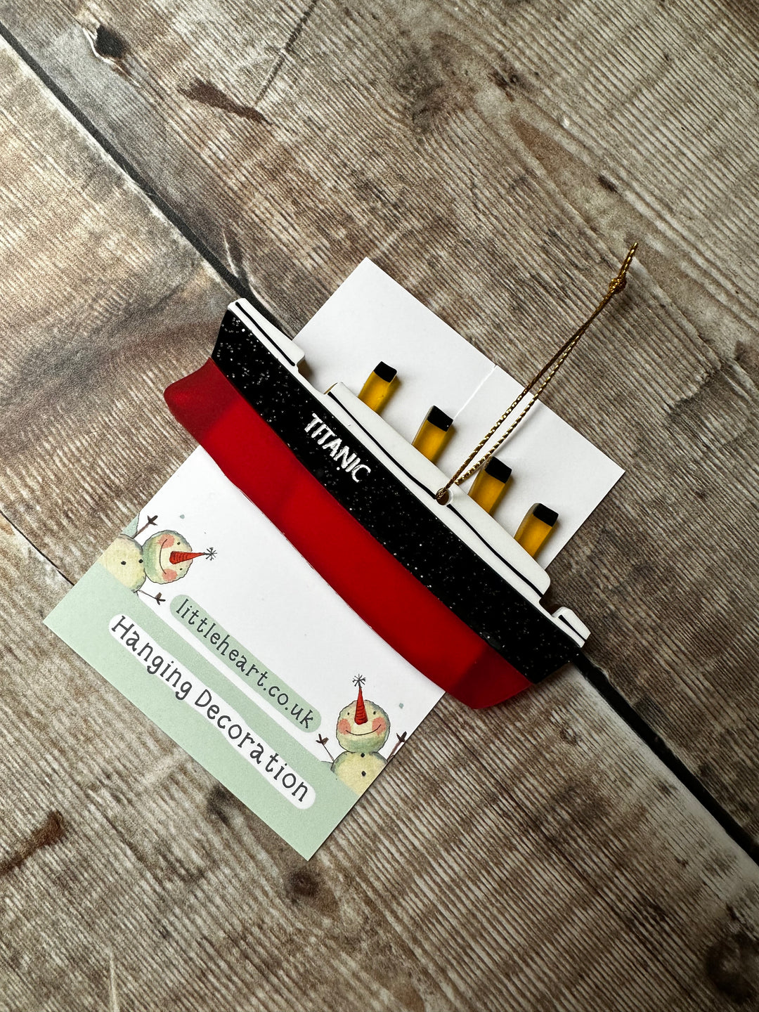 Titanic cut out Christmas Decoration