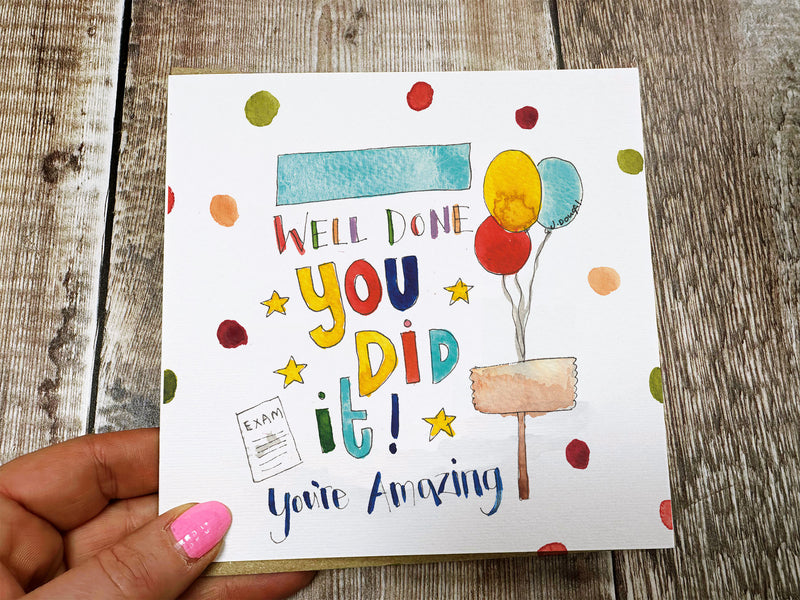 So proud of You! Exams Passed Card