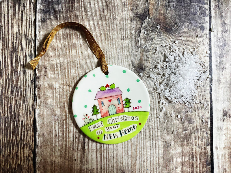 First Christmas in your New Home Ceramic Bauble