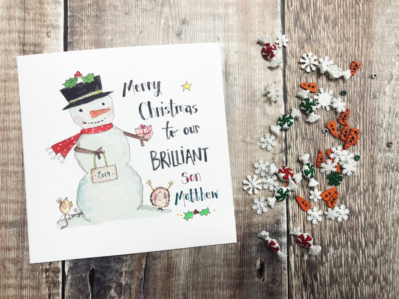 "To our Brilliant" Christmas Card - Personalised