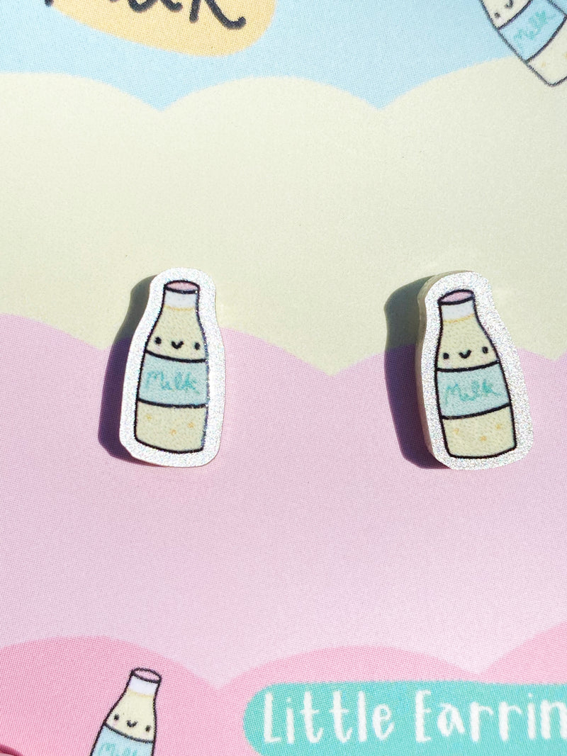 Little Milk Bottle Earrings Hypoallergenic