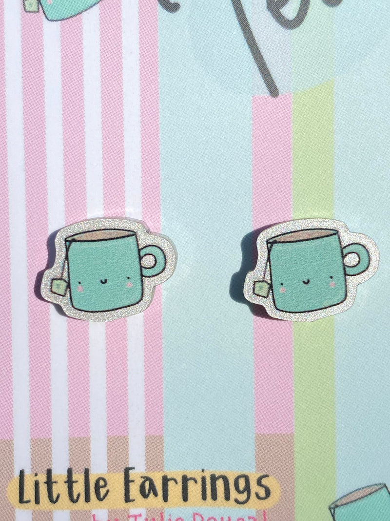 Little Lovely Tea Earrings Hypoallergenic