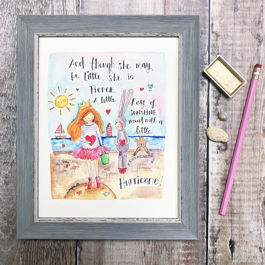 "Little Hurricane" Personalised Print