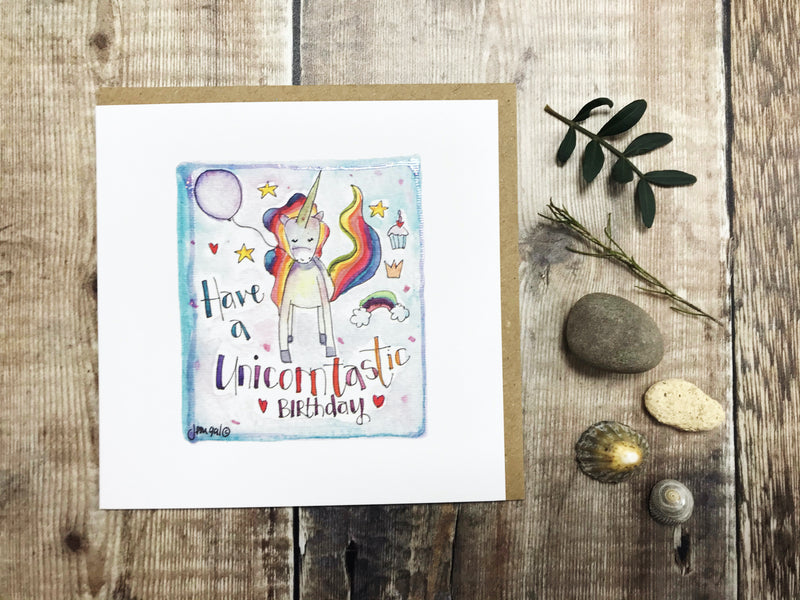 "Unicorntastic" Card - Personalised