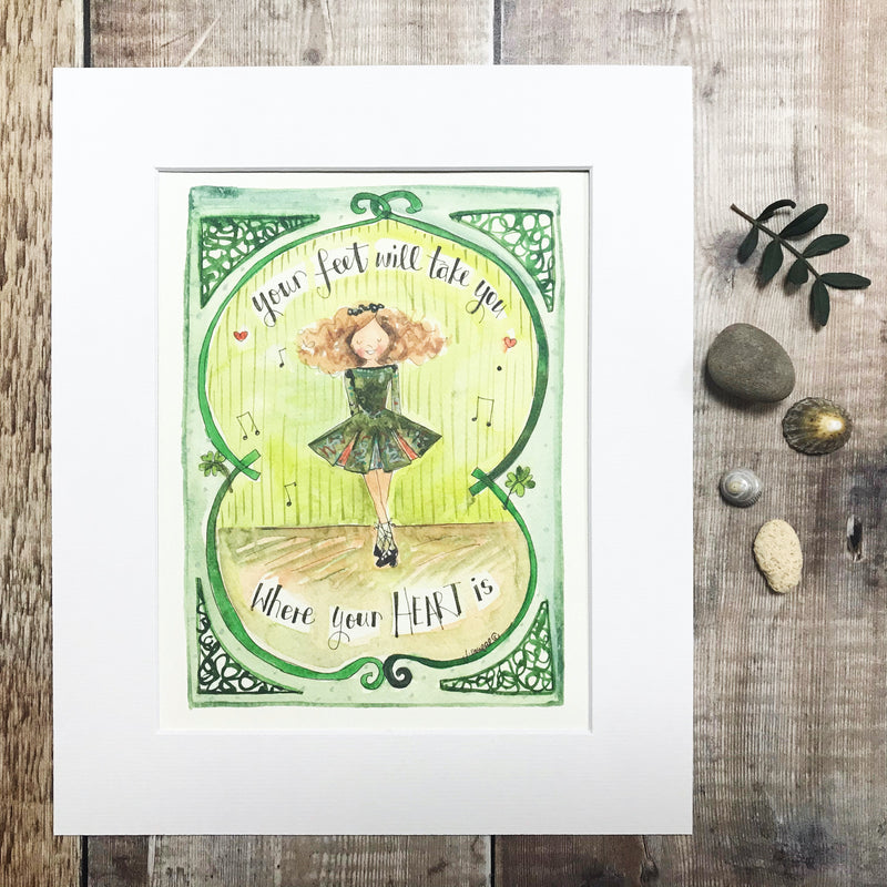 "Irish Dancer" Personalised Print