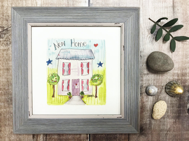 Framed Print "New Home" can be personalised