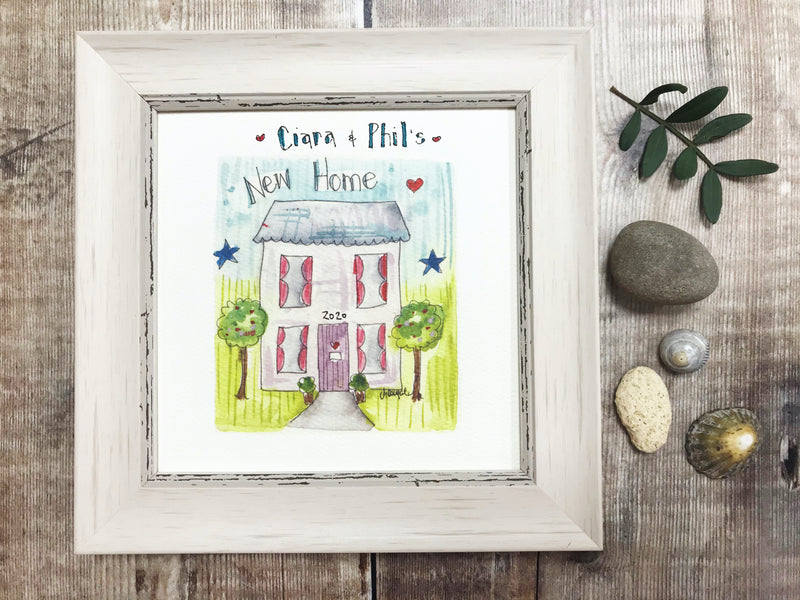 Framed Print "New Home" can be personalised