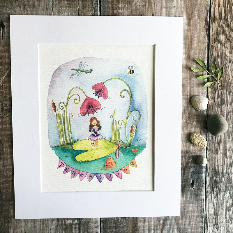 "Thumbelina" Personalised print.