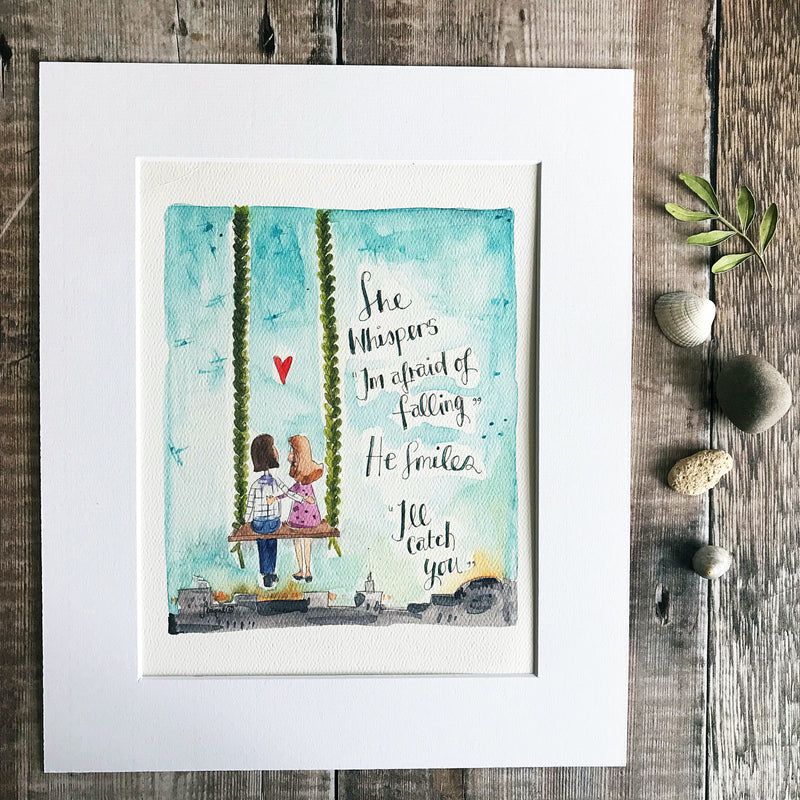 "I"ll Catch you" Personalised Print