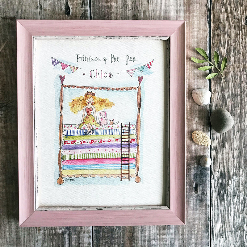 "Princess and the Pea Original" Personalised Print