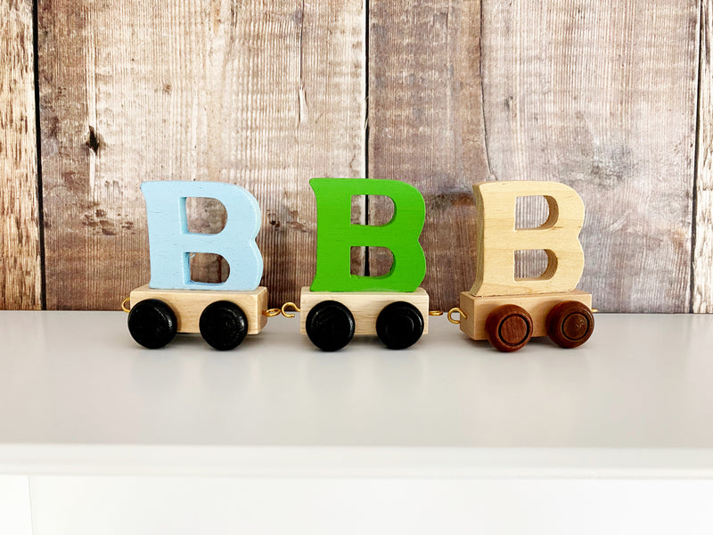 Wooden Train Letter B