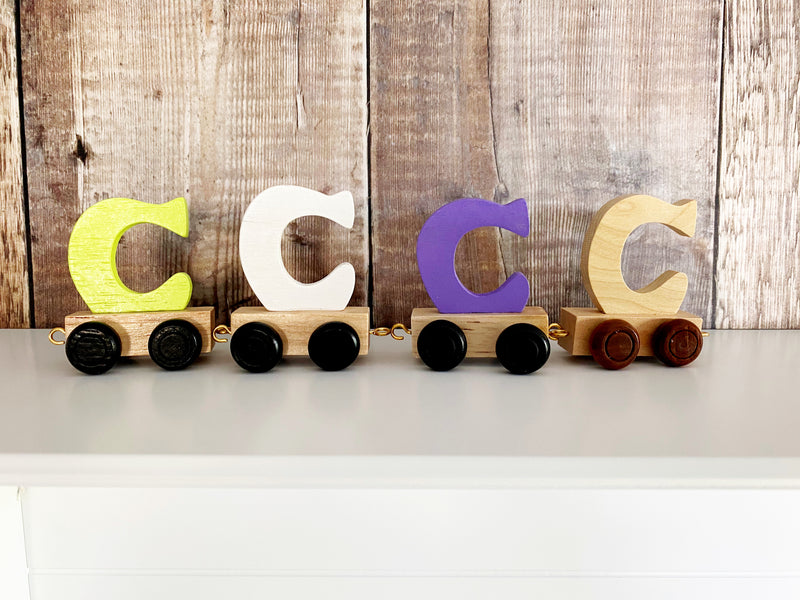 Wooden Train Letter C