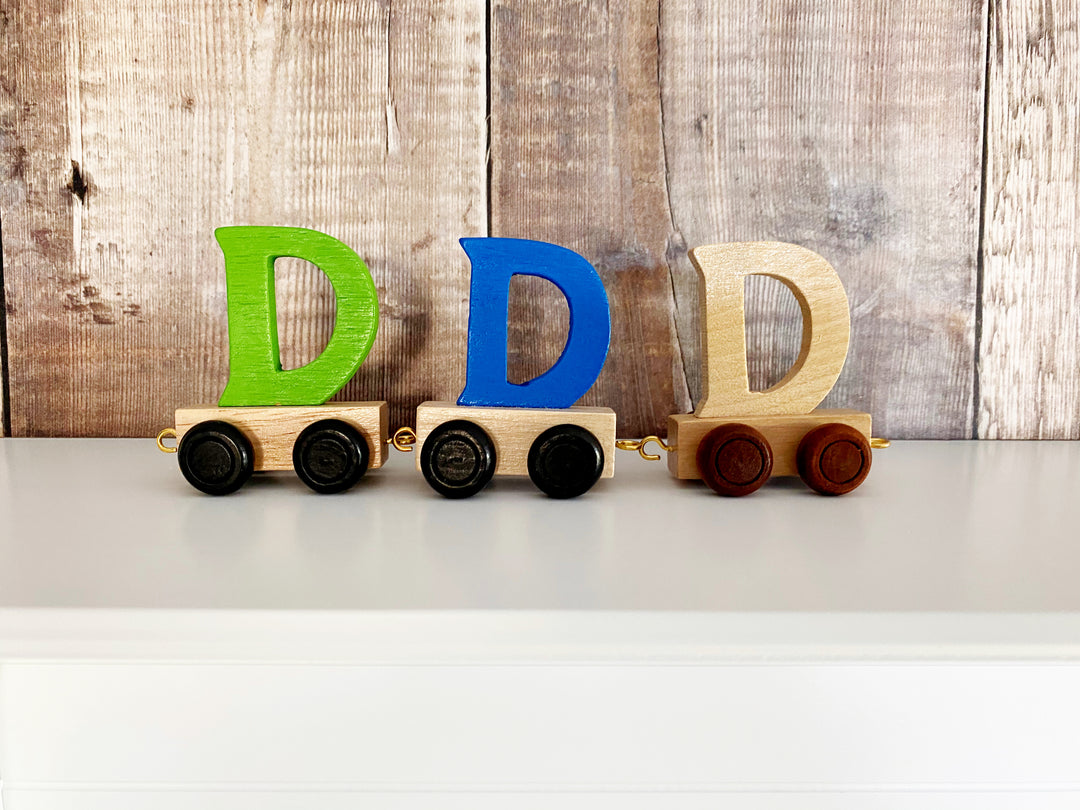Wooden Train Letter D