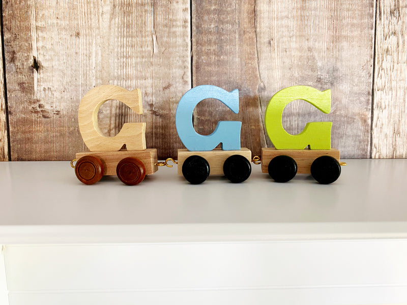 Wooden Train Letter G