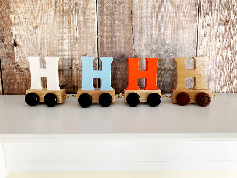 Wooden Train Letter H