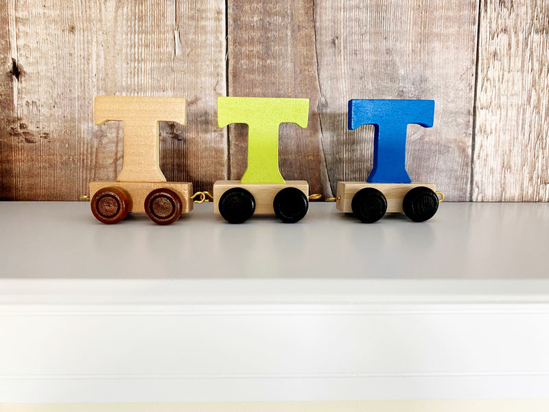 Wooden Train Letter T