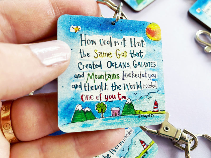 God made you too Keyring