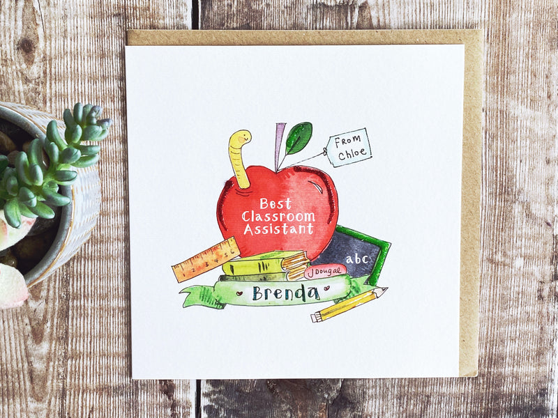 Classroom Assistant Apple Card - Personalised