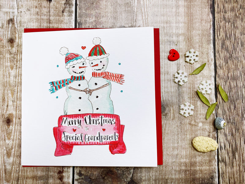 "Grandparents" Christmas Card - Personalised