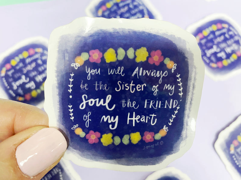 Sister of my Soul Transparent Sticker