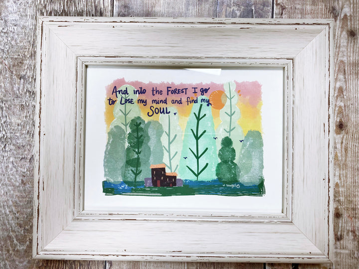 Into the Forest I Go Personalised print.