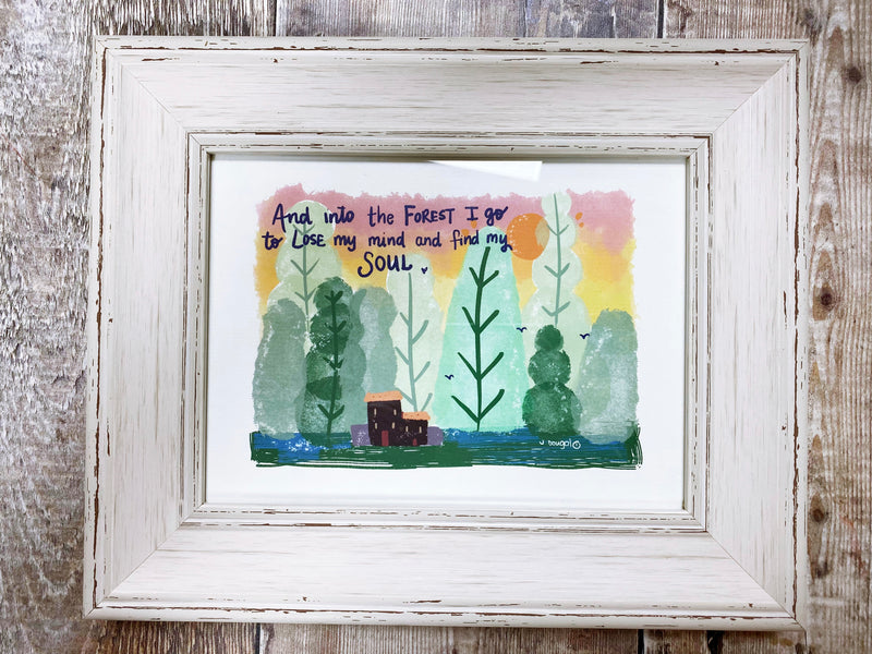 Into the Forest I Go Personalised print.