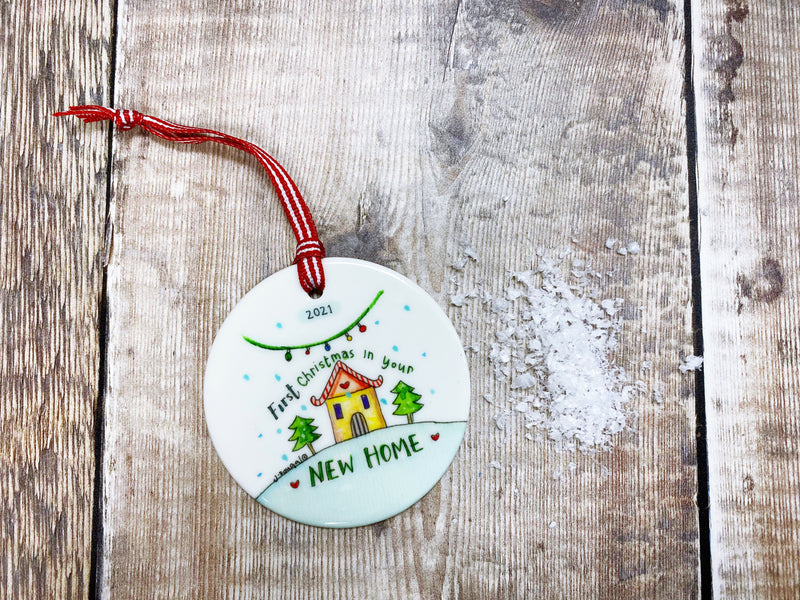 First Christmas in your New Home Ceramic Decoration NOT PERSONALISED