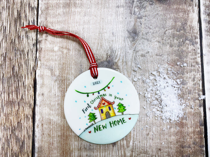First Christmas in your New Home Ceramic Decoration