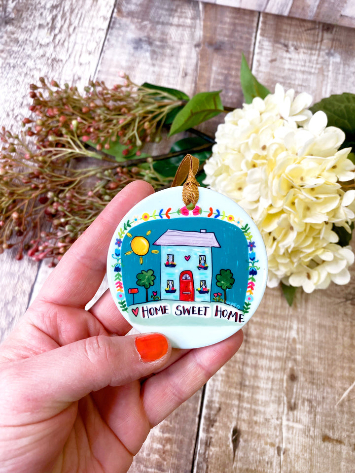 Home Sweet Home Ceramic Hanging Circle
