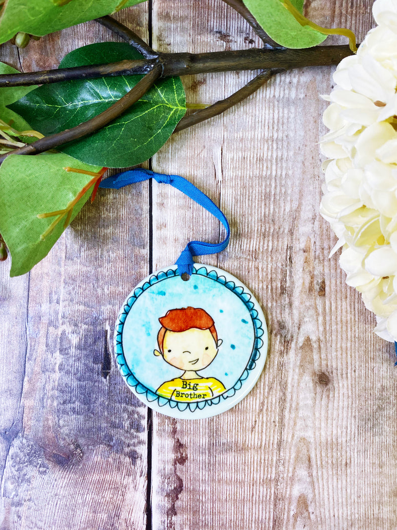 Big Brother Ceramic Hanging  decoration