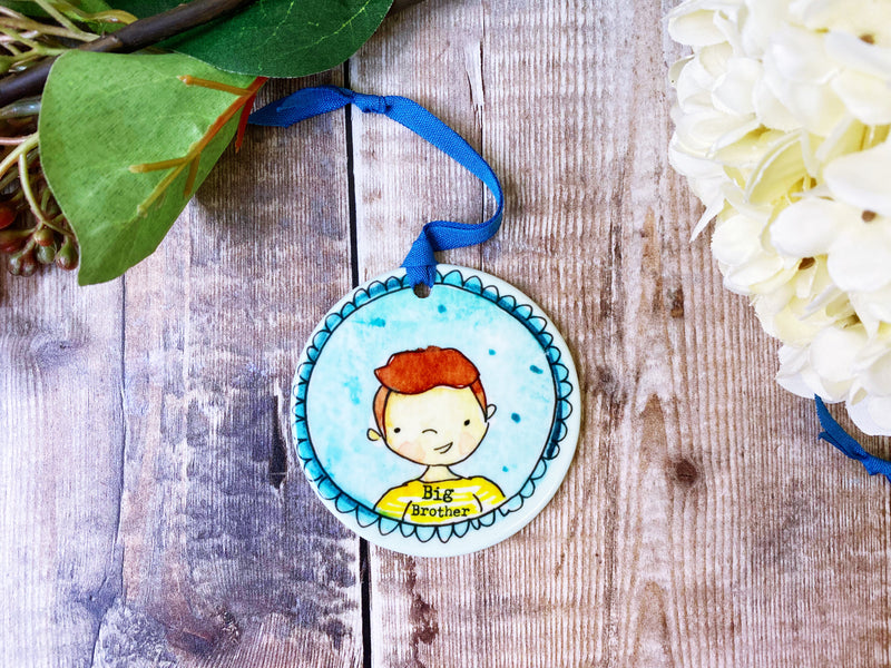 Big Brother Ceramic Hanging  decoration