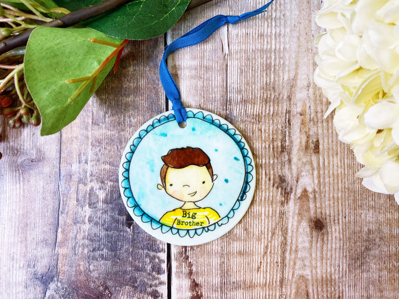 Big Brother Ceramic Hanging  decoration