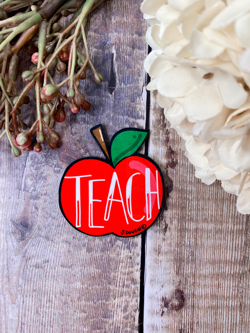 Teacher Apple Magnet