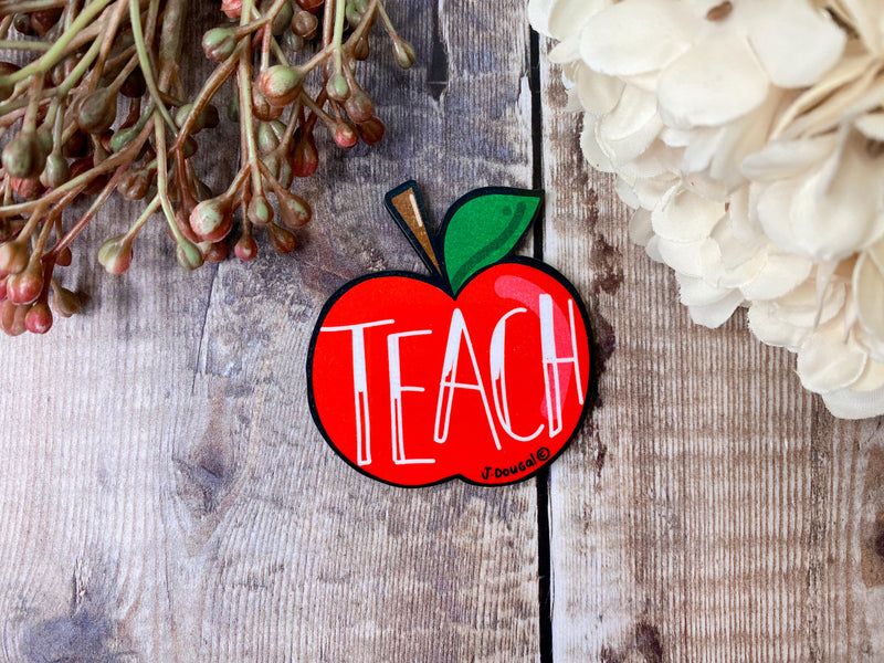 Teacher Apple Magnet