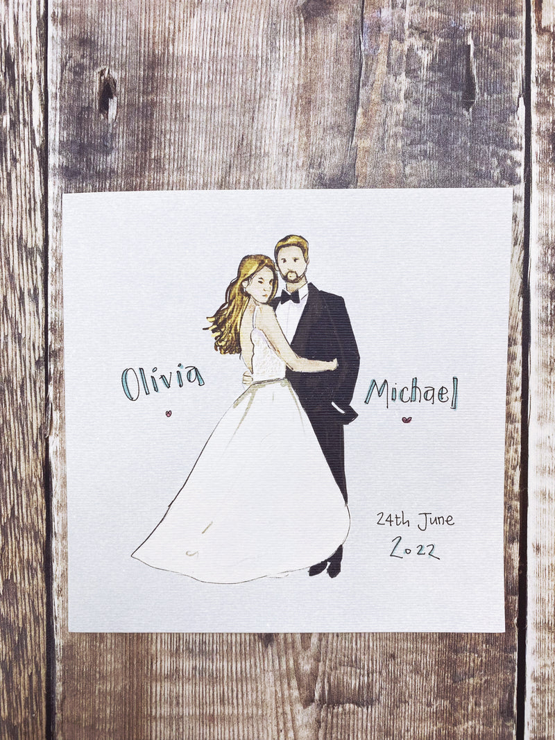 Wedding Couple Card- Personalised