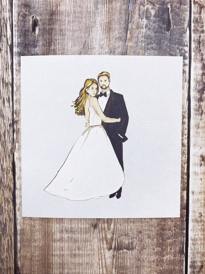 Wedding Couple Card- Personalised