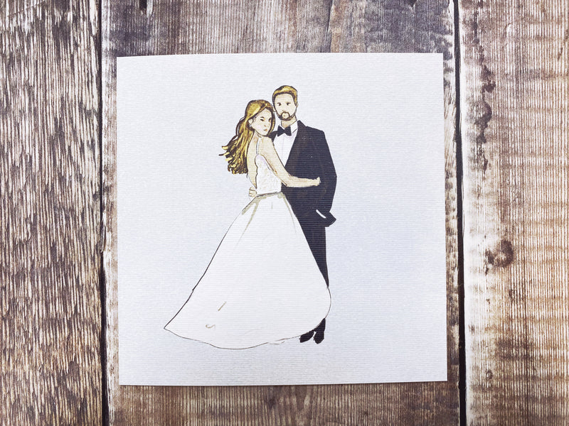 Wedding Couple Card- Personalised