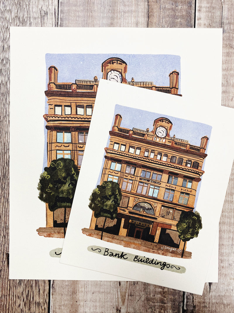 "Primark" Bank Buildings Belfast Print by Julie Dougal