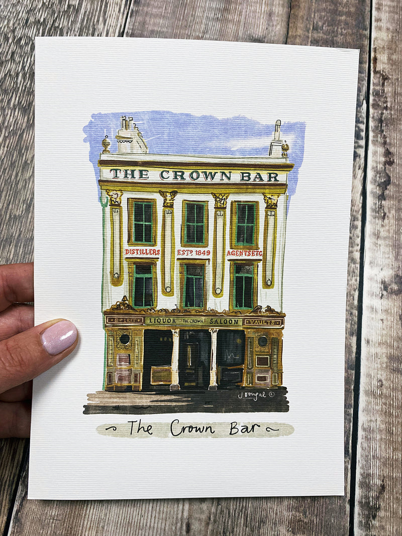 A5 Crown Bar Greeting Card