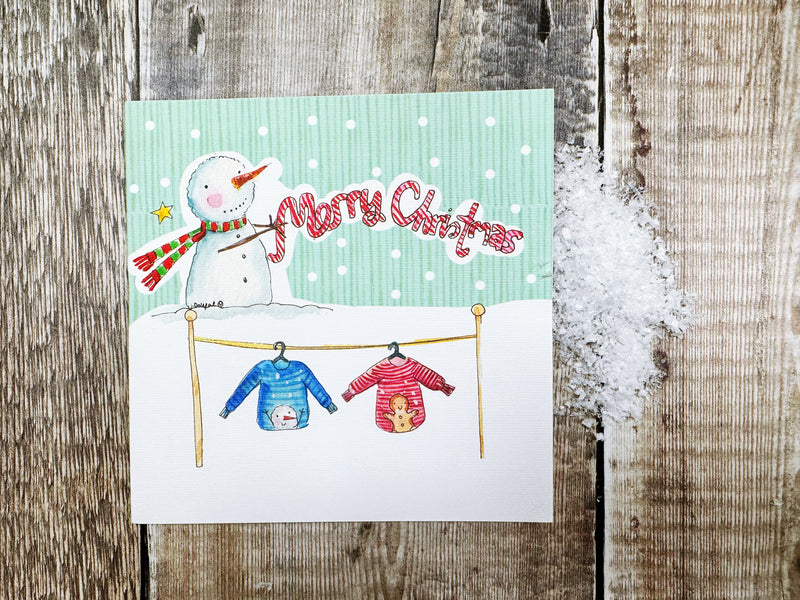 2 Little Jumpers Christmas Card - Personalised