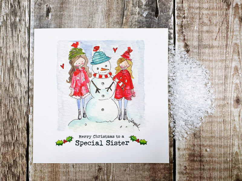 Special Sister Christmas Card - Personalised