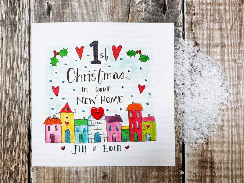 "First Christmas in your New Home" Christmas Card - Personalised